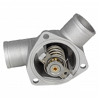 Термостат для автомобилей Лада 2110-15, 2170, 21082 (инж. с 2003) (с алюминиевым корпусом, обрезиненный клапан) (85°С)