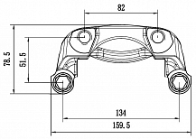Скоба тормозного суппорта для автомобилей Лада Largus (12-)/Renault Logan (08-) передняя