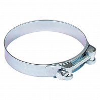 Хомут силовой 122-130/24мм, шарнирный, W1(оцинк.)