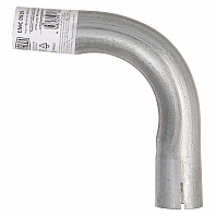 Труба с гибом развальцованная d=51, угол 90 (алюминизированная сталь)