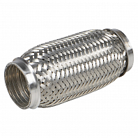 Виброкомпенсатор выхлопной трубы (Гофра) 50x150 InterLock (нержавеющая сталь)