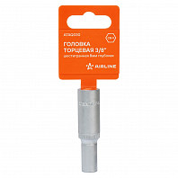 Головка торцевая 3/8" шестигранная 8мм глубокая, пласт.подвес