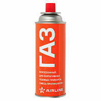 Баллон с газом туристический,всесезонный 220г./400мл./520см3,смесь пропан/бутан,цанг.разъем