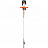 Ключ свечной Т-образный карданный 21мм, 500мм с резиновым фиксатором