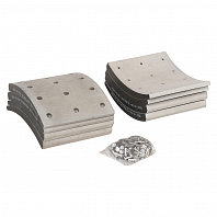 Накладка тормозной колодки для автомобилей ПАЗ ремкомплект 8 шт. R0 с заклёпками