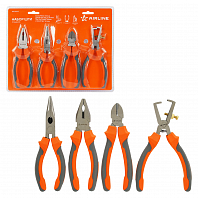 Набор ШГИ 4пр. (бокорезы 160мм, длинногубцы 160мм, пассатижи 160мм, стриппер 160мм) блистер