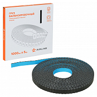 Груз балансировочный самоклеящийся стальной 1000*5гр, катушка, черный