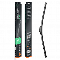 Щетка стеклоочистителя бескаркасная PLUS 350мм (14") 1 адаптер (Hook 9x3, 9x4 - Крючок 9x3, 9x4)