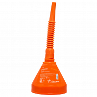 Воронка D-135мм с гибким носиком, L=350мм, стальная сетка