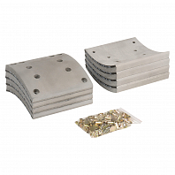 Накладка тормозной колодки для автомобилей MAN/Mercedes (WVA 19495) ремкомплект 8 шт. R2 с заклёпками