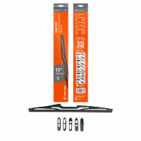 Щетка стеклоочистителя 330 мм (13") задняя каркасная, 5 адаптеров