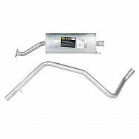 Глушитель для автомобилей Лада 21214 Евро-3 (12-) 1.7i с ГБО основной (алюминизированная сталь)