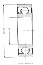 Подшипник полуоси для автомобиля Лада 2121