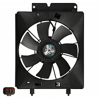 Электровентилятор кондиционера для автомобилей Honda CR-V II (02-) 2.0i/2.4i (с кожухом)