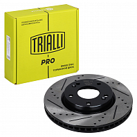 Диски тормозные для автомобилей Hyundai Tucson (04-) / Kia Sportage II (04-) передний d=280 PRO (перфорированный / слотированный / окрашенный)