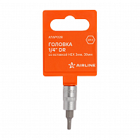 Головка 1/4"DR со вставкой HEX 3мм, L=37мм