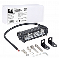 Фара (балка) светодиодная однорядная, 3LED, дальний свет, 4.5Вт, 108x30x47мм, 12/24В МП-серия