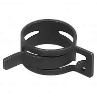 Хомут пружинный 24 (22-26/12мм), мин.23,3мм, самозажимной, хром-цинк(dacromet),черный