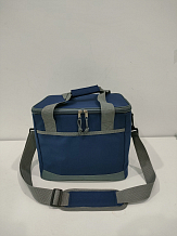 Сумка-холодильник (термосумка) 50л, 34*42*36см, цвет синий/серый