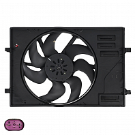 Электровентилятор охлаждения для автомобилей Jetta VS5 (19-)/VS7 (20-) 1.4T (с кожухом)