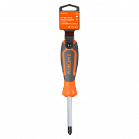Отвертка крестовая PH3x75мм, магнитный наконечник, пласт.подвес