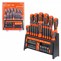 Набор отвёрток, бит и головок 39пр. в подставке (SL, PH, PZ, HEX, TORX) блистер