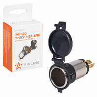 Гнездо прикуривателя дополнительное 120Вт (12В, 10А) металл.