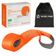 Трос VIP буксировочный усиленный (лента) 25 т, 6 м, без крюков, мешок МП-серия