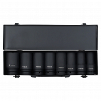 Набор головок ударных 3/4"DR L=90мм, 8пр. (19-41мм) металл.кейс