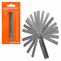 Щуп измерительный, набор 20пр. (0,05-1мм, L-100мм, стальной корпус), блистер