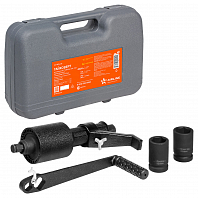 Гайковерт механич. 1"DR 4800Нм 1:56, 1:3.8 двухскорост. 290-360мм с головками 32 и 33мм пласт.кейс