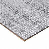 Шумоизоляция (звуко) "Изол Ф6" (50*70см),КС водостойк.,6 мм, с доп.вибродемпф.,фольга,ППЭ