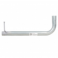 Труба выхлопная для автомобилей ГАЗ 2705 (дв. ЗМЗ-402, 406) (алюминизированная сталь)