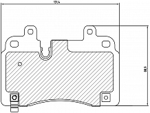 Колодки тормозные дисковые передние (керамические) для автомобилей Avatr 11 (22-) [серия PRO]