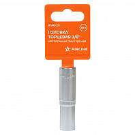 Головка торцевая 3/8" шестигранная 11мм глубокая, пласт.подвес