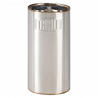 Глушитель универсальный (овальный) D=125x175, L=380, d=63 Два входа два выхода (нержавеющая сталь)