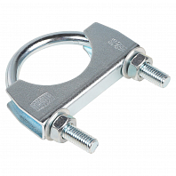 Хомут глушителя U-образный D=57 мм (стремянка) (оцинкованная сталь)