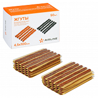 Жгуты для ремонта б/к шин, 4.5*100мм, 50 шт., коричневые, бумажная подложка, в коробке