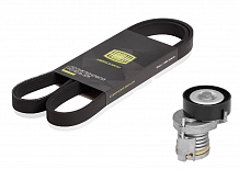 Ремкомплект привода для автомобилей Skoda Octavia (96-) 1.4MPi [BXW;CGGB..] AC+ (6PK1100+натяжитель)