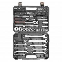 Набор инструментов универсальный 82пр. (головки 1/2", 1/4") кейс