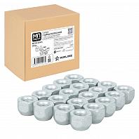 Гайка колесная M12x1,25x16, конус, ключ 21, открытая, дакромет, 20 шт для а/м Nissan/Renault