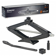 Домкрат ромбический 2т 113-514мм (удлинитель, ручка трещотка) МП-серия