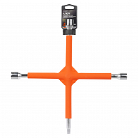 Ключ баллонный крестовой усиленный 400мм PRO с обрезиненными рукоятками (17х19х21х1/2")