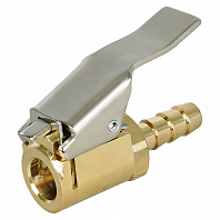 Наконечник подкачки AC-01 Cu, штуцер елочка, D6*15 мм, латунь