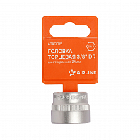 Головка торцевая 3/8" DR шестигранная 24мм, пласт. подвес