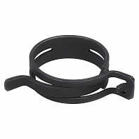 Хомут пружинный 36 (32,5-39/12мм), мин.35мм, самозажимной, хром-цинк(dacromet),черный