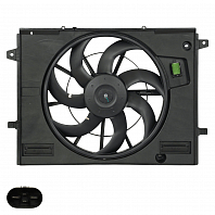 Электровентилятор охлаждения для автомобилей Changan UNI-T (20-) 1.5T (с кожухом)