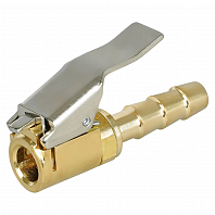 Наконечник подкачки AC-02L Cu, штуцер елочка, D8*25 мм, латунь