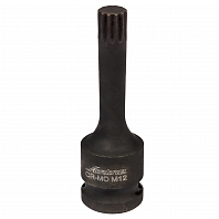 Головка ударная торцевая 1/2"DR внешний SPLINE M12, L=78мм