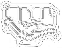 Прокладка термостата для а/м Лада Largus (10-)/Renault Logan (04-) 1.4i/1.6i (металлич.)